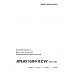 Parts catalog Atlas 1604 KZW